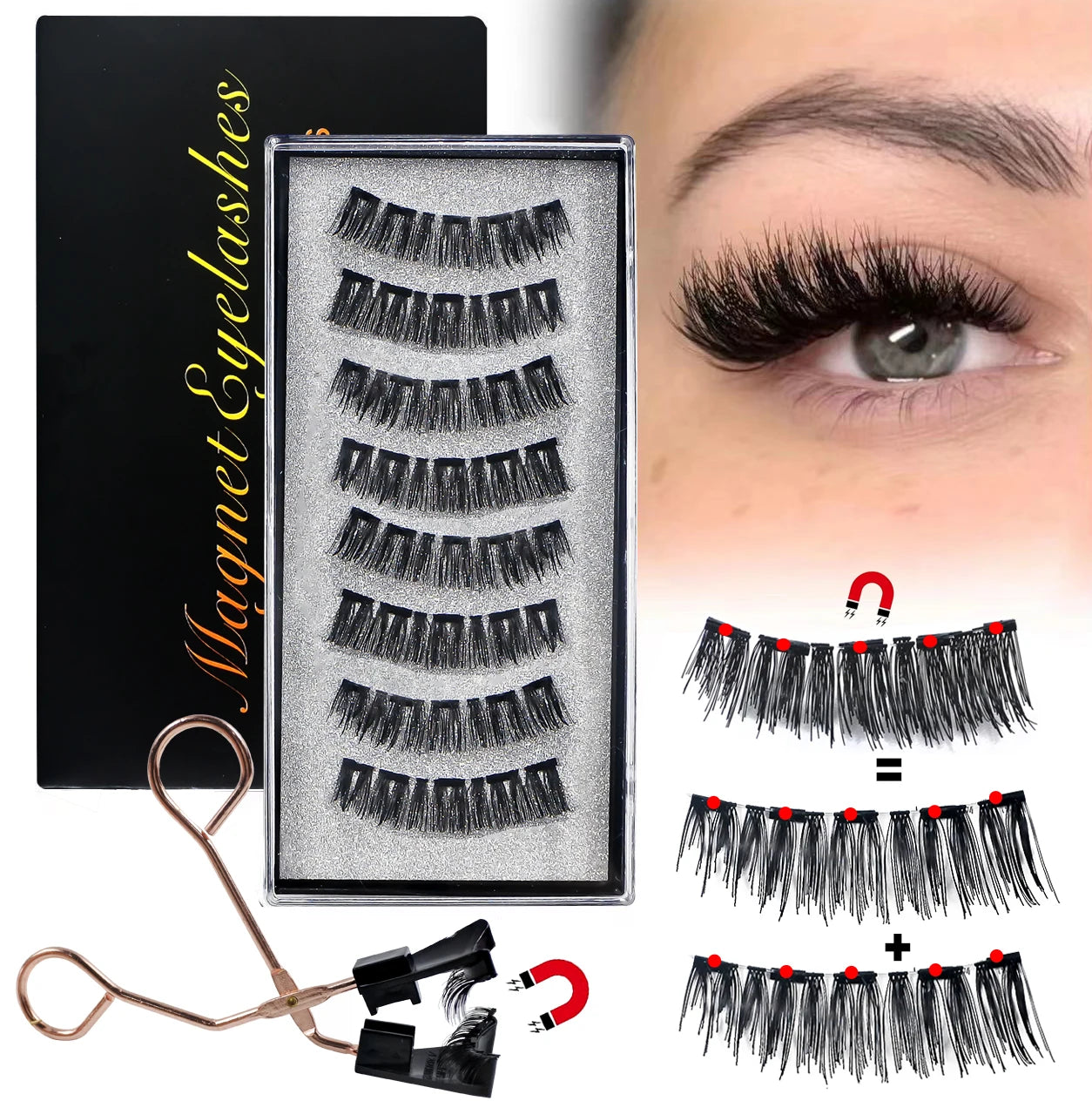 8Pcs Magnetic Lashes