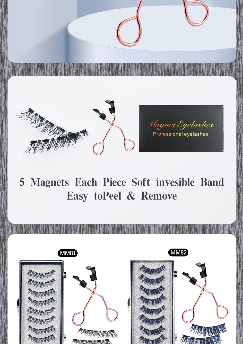 8Pcs Magnetic Lashes